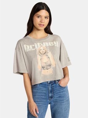 Britney Spears Graphic Crop Tee